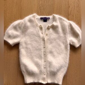 Ralph Lauren Collection Angora Short Sleeve cardigan